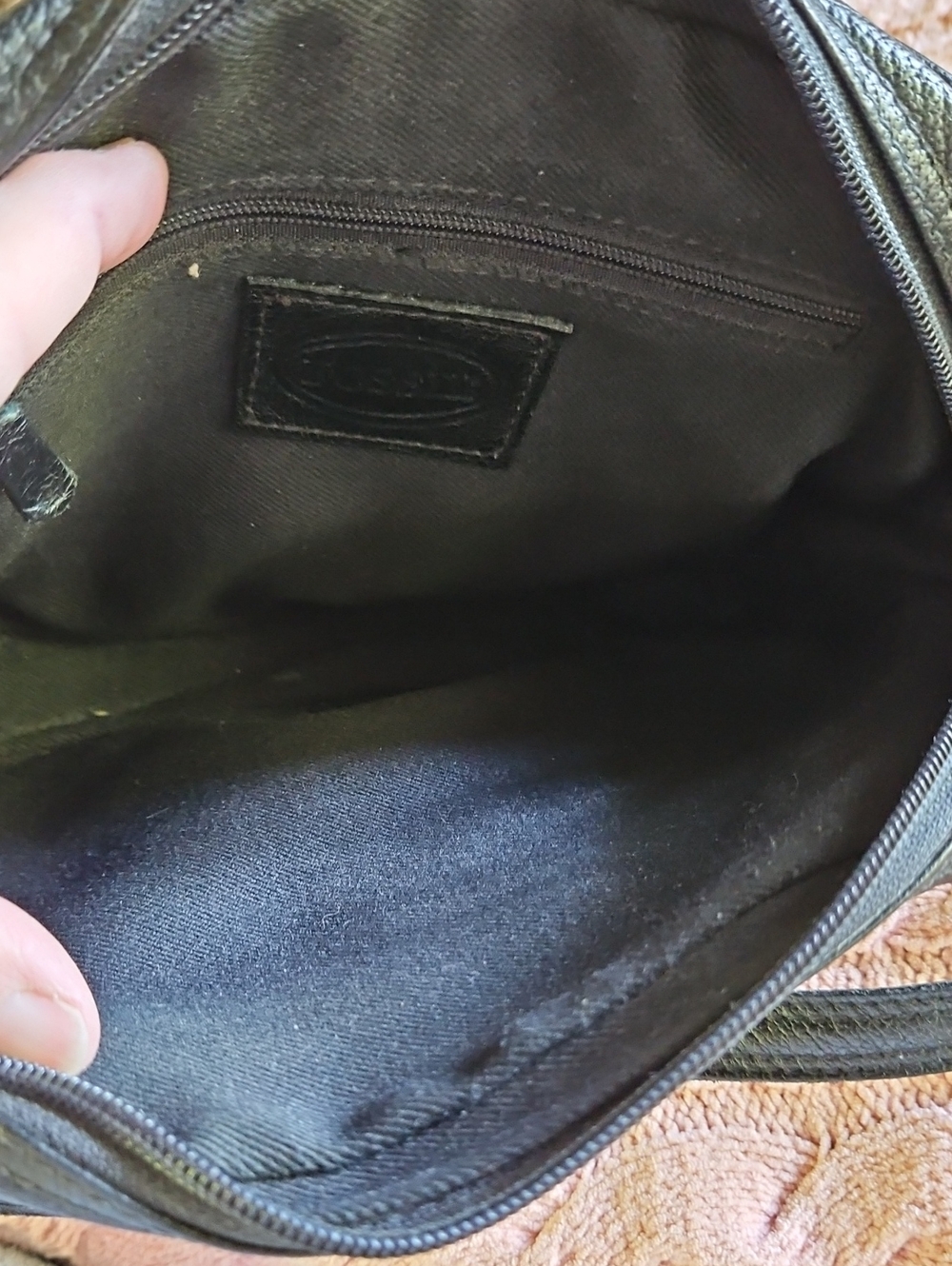 Fossil Black Leather Crossbody Bag - Picture 7 of 16